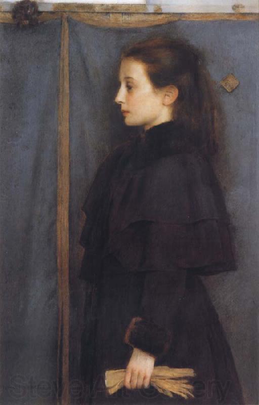 Fernand Khnopff Portrait of Jeanne de Bauer Norge oil painting art